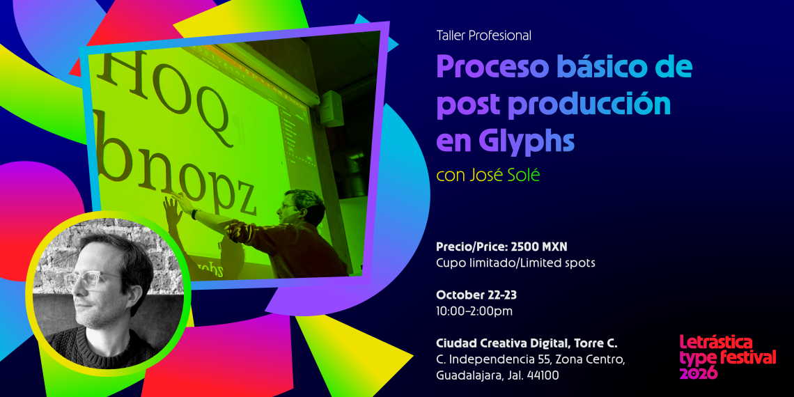Taller Profesional: Proceso básico de post producción en Glyphs